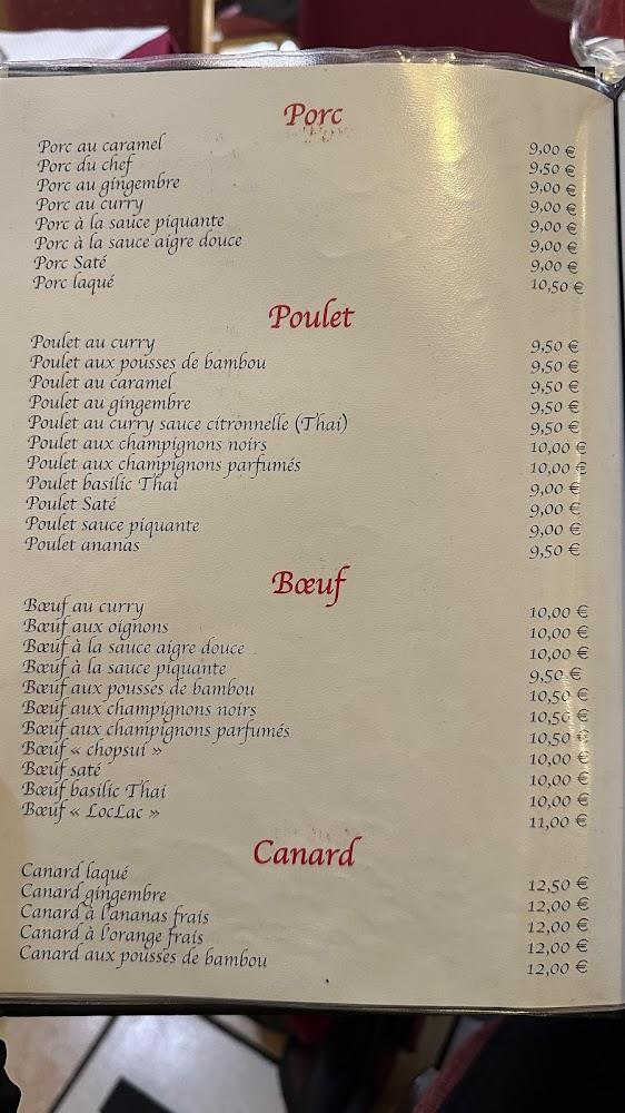 Dragon D'or - Menu Image 1